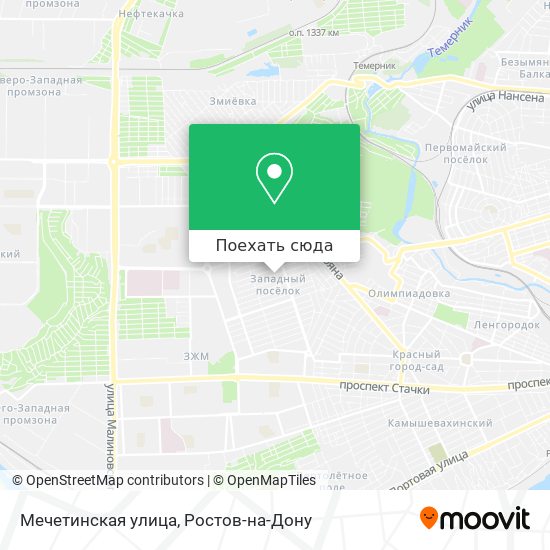 Карта Мечетинская улица