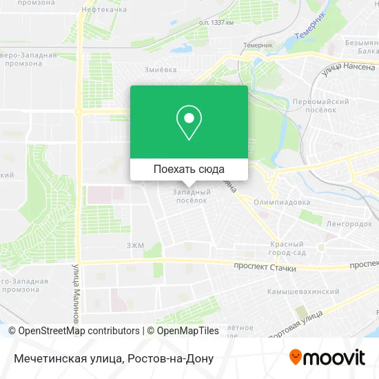 Карта Мечетинская улица
