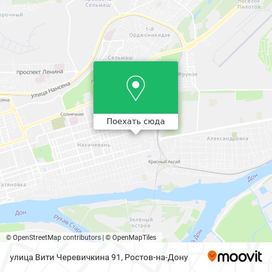 Карта улица Bити Черевичкина 91