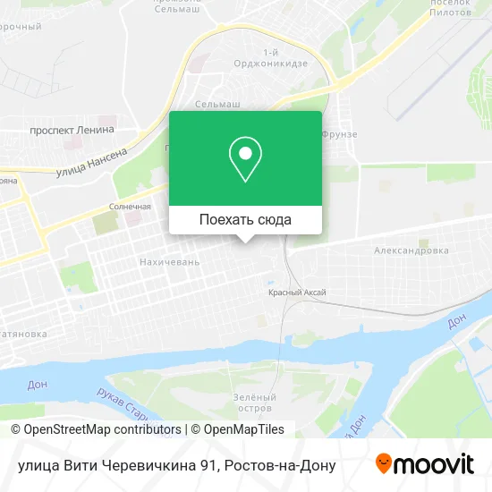 Карта улица Bити Черевичкина 91