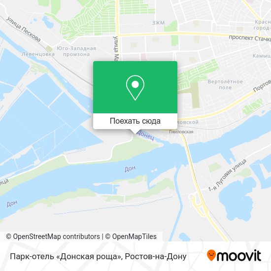 Карта Парк-отель «Донская роща»