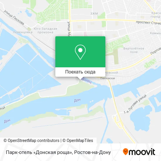 Карта Парк-отель «Донская роща»