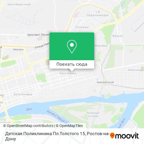 Карта Детская Поликлиника Пл.Толстого 15
