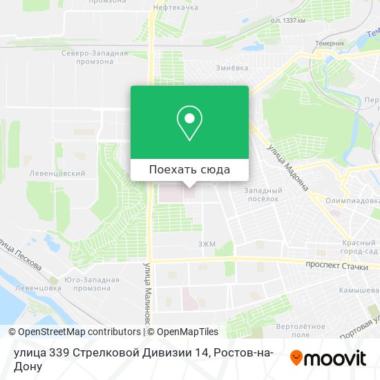 Карта улица 339 Стрелковой Дивизии 14