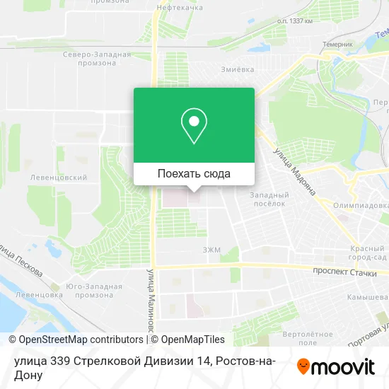 Карта улица 339 Стрелковой Дивизии 14