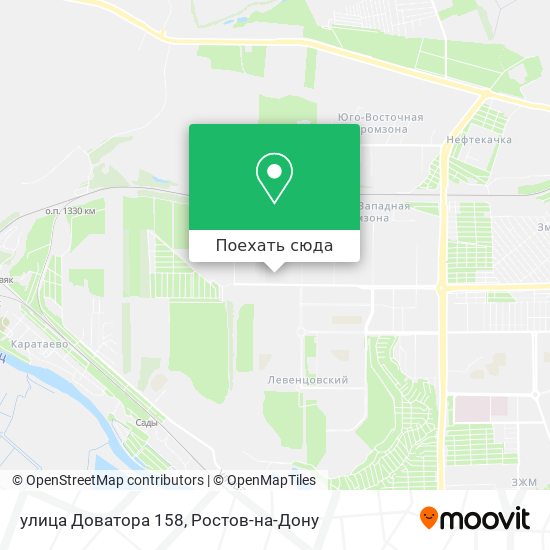 Карта улица Доватора 158