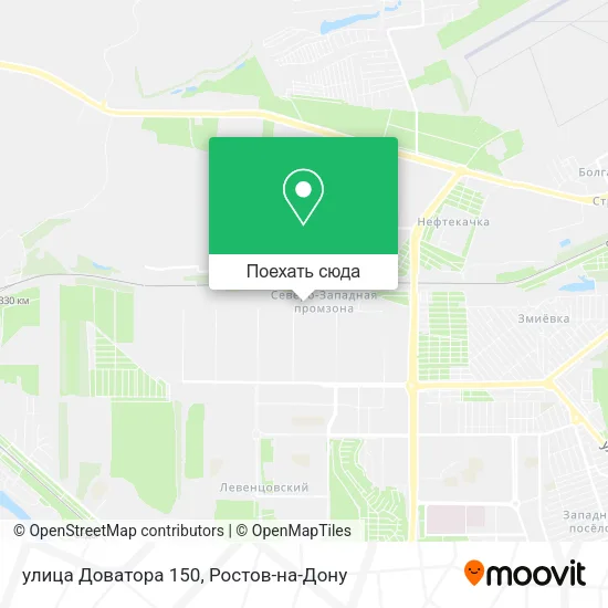 Карта улица Доватора 150