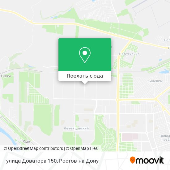 Карта улица Доватора 150