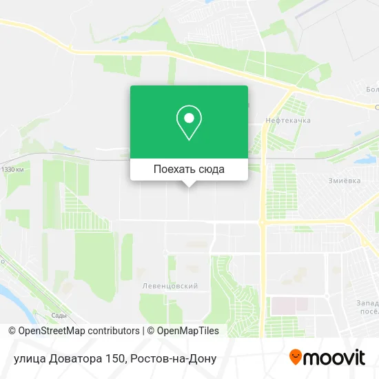 Карта улица Доватора 150