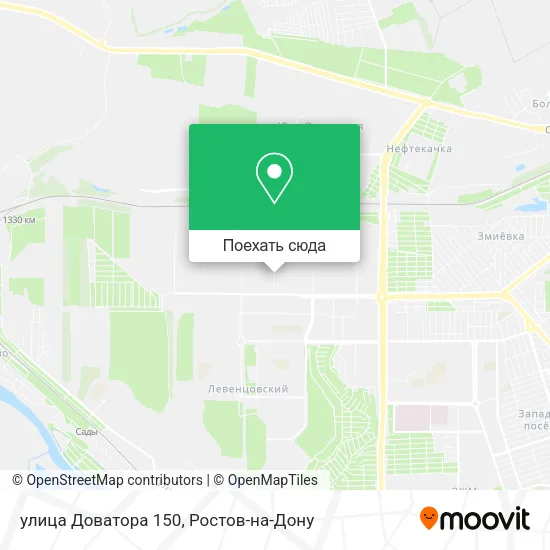 Карта улица Доватора 150