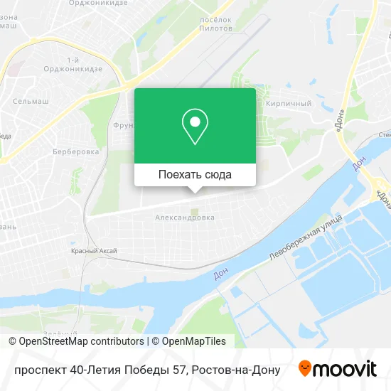 Карта проспект 40-Летия Победы 57