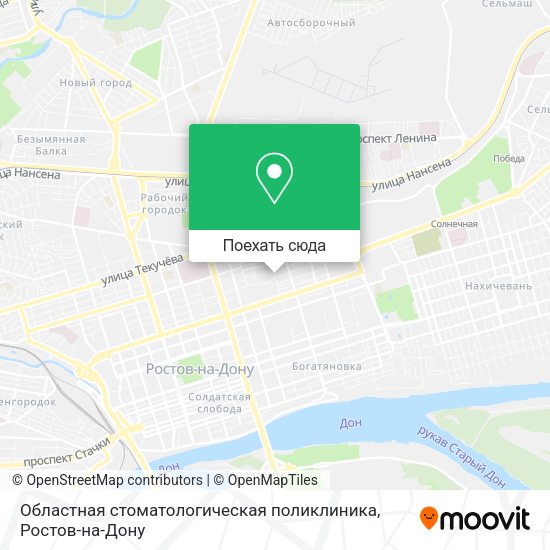 Карта Областная стоматологическая поликлиника