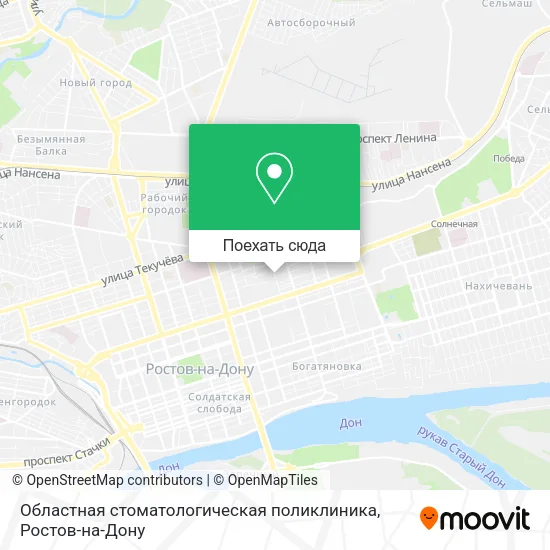 Карта Областная стоматологическая поликлиника
