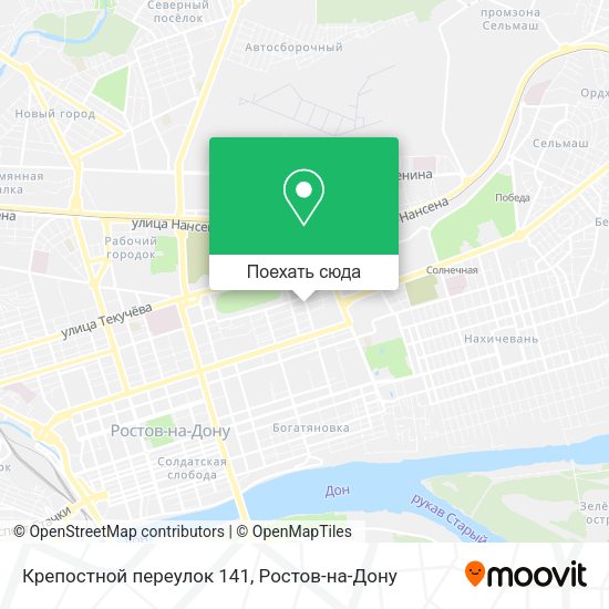 Карта Крепостной переулок 141