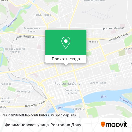 Карта Филимоновская улица