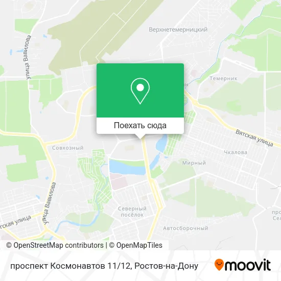 Карта проспект Космонавтов 11/12
