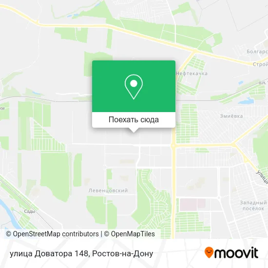 Карта улица Доватора 148
