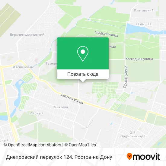 Карта Днепровский переулок 124