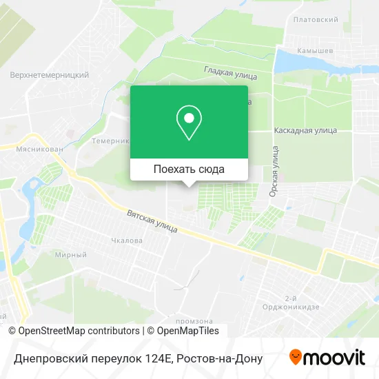 Карта Днепровский переулок 124Е