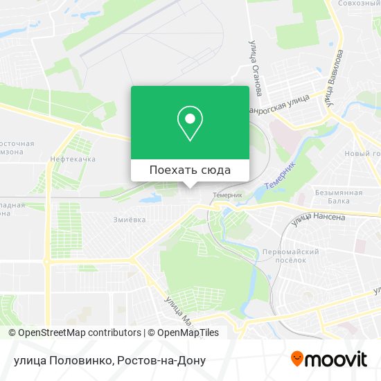 Карта улица Половинко