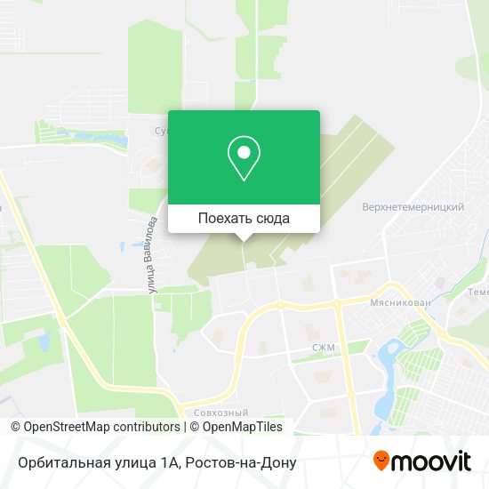 Карта Орбитальная улица 1А