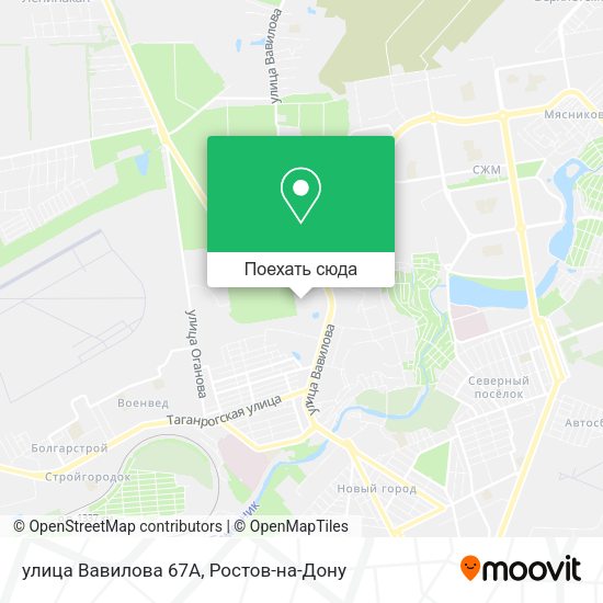 Карта улица Вавилова 67А