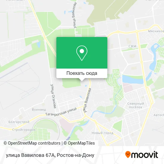 Карта улица Вавилова 67А
