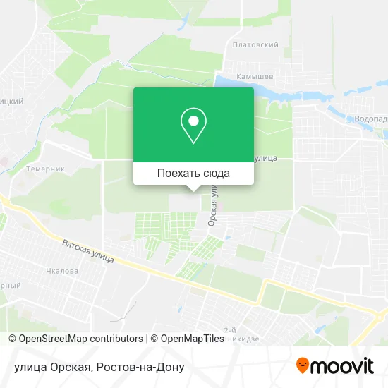 Карта улица Орская