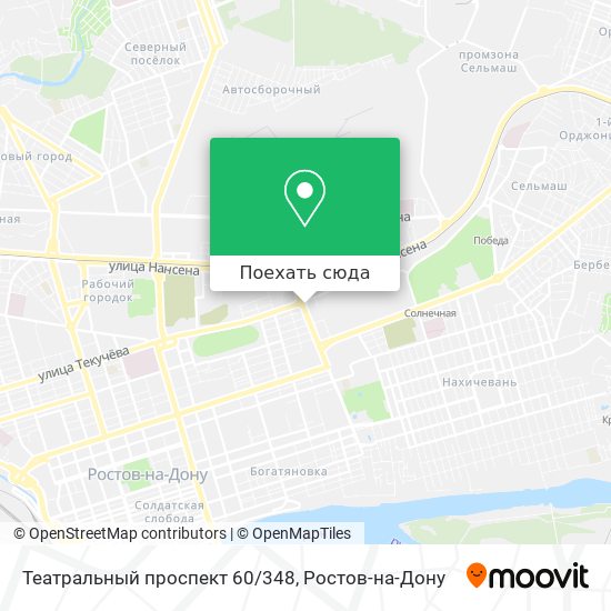 Карта Театральный проспект 60/348