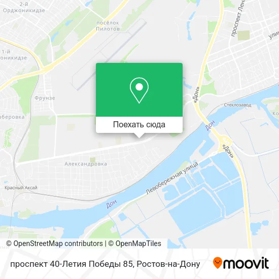 Карта проспект 40-Летия Победы 85