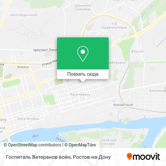 Карта Госпиталь Ветеранов войн