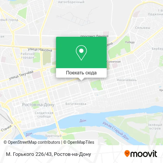 Карта М. Горького 226/43