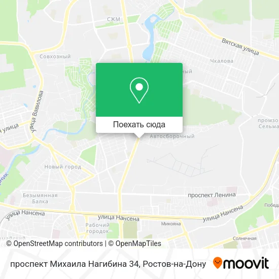 Карта проспект Михаила Нагибина 34