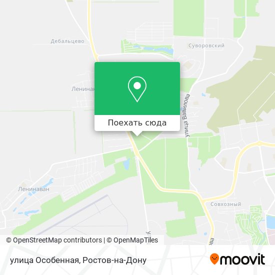 Карта улица Особенная