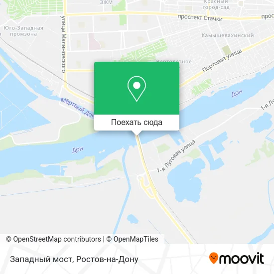 Карта Западный мост