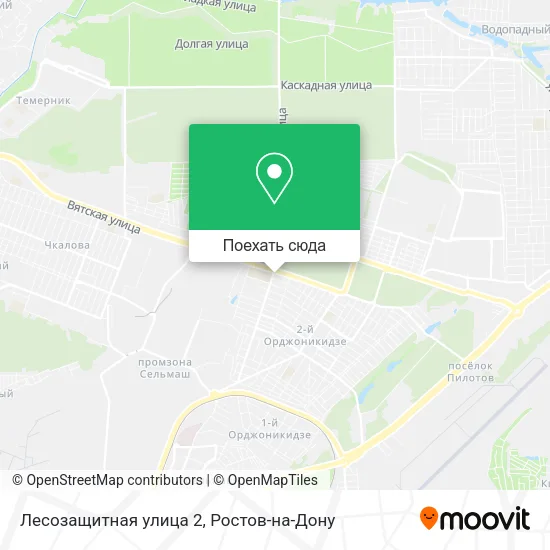 Карта Лесозащитная улица 2