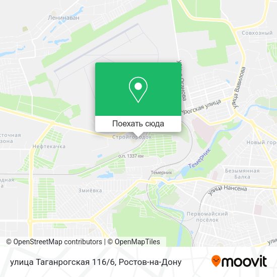Карта улица Таганрогская 116/6