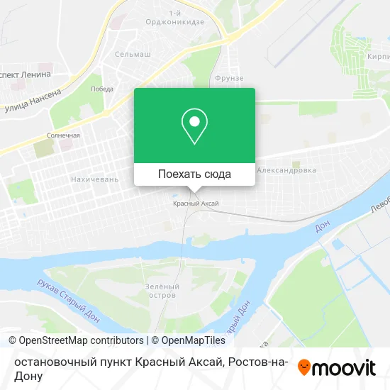 Карта остановочный пункт Красный Аксай