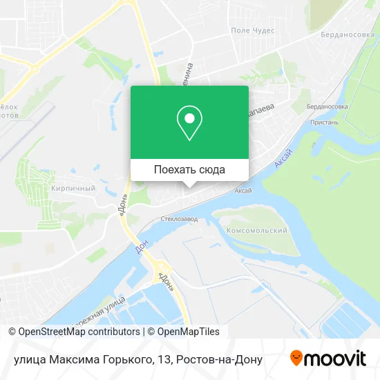 Карта улица Максима Горького, 13