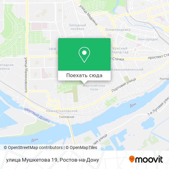 Карта улица Мушкетова 19