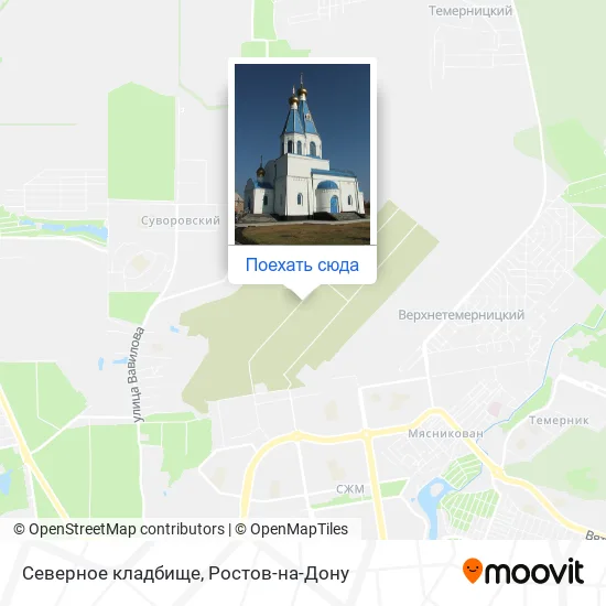 Карта Северное кладбище