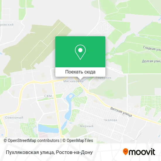 Карта Пухляковская улица
