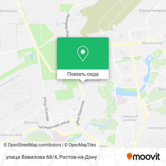 Карта улица Вавилова 68/4