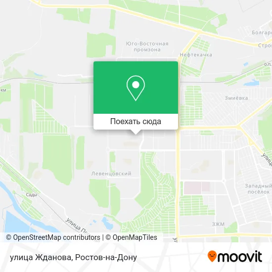 Карта улица Жданова