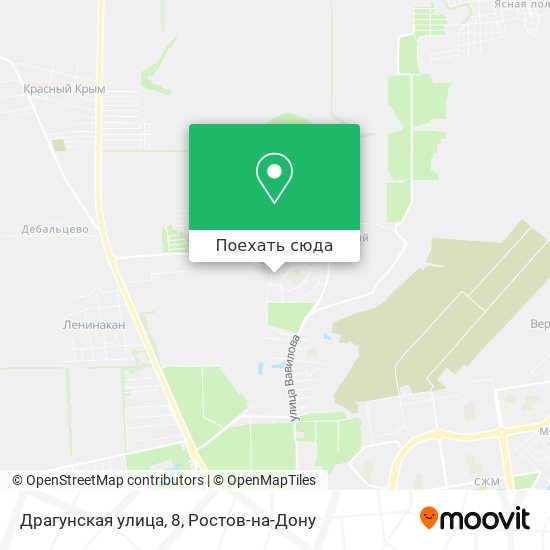 Карта Драгунская улица, 8