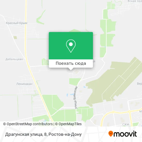 Карта Драгунская улица, 8