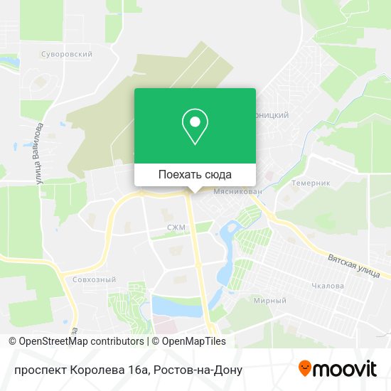 Карта проспект Королева 16а