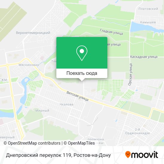 Карта Днепровский переулок 119