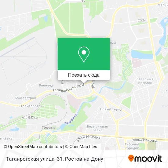 Карта Таганрогская улица, 31