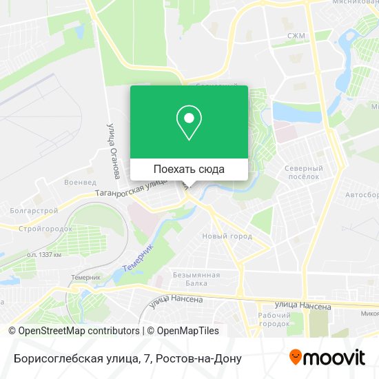 Карта Борисоглебская улица, 7